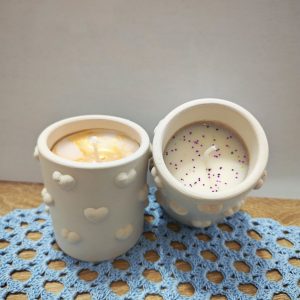 Svijeća Gips Sa Srcima i Poklopcem - Slika 3