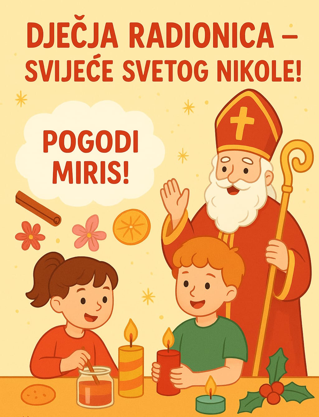 Dječja radionica – "Svijeće Svetog Nikole!"